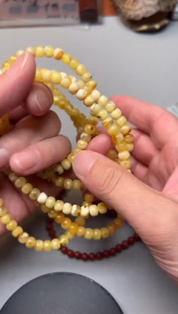 手链蜜蜡未镶嵌精品文玩手串蜜蜡一条