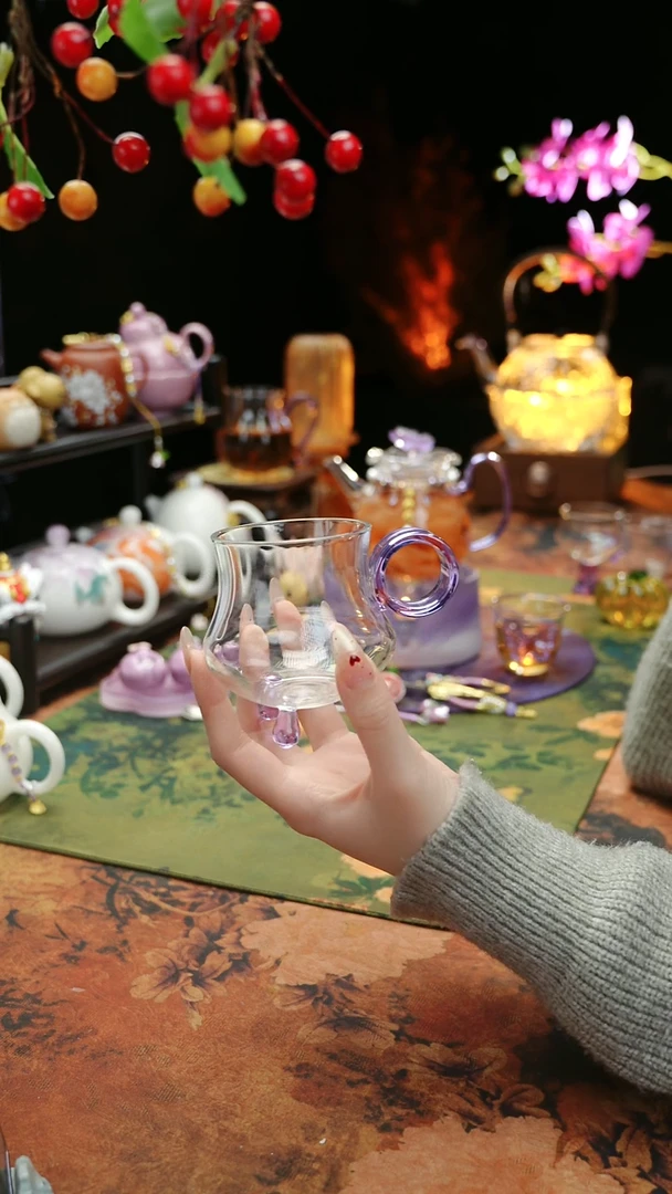 【闪购商品】紫色三足主人杯110cc@@@@@