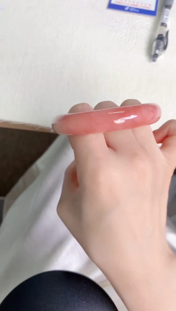 未镶嵌手镯石英质玉桃花酿88-圈口51-236