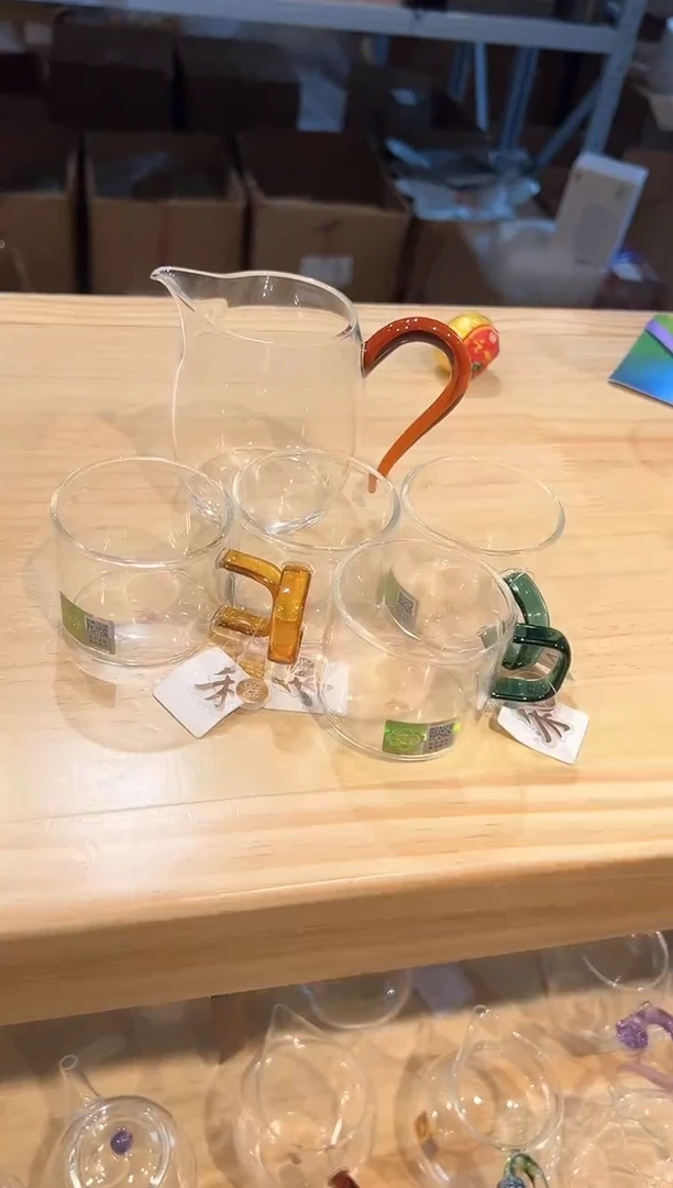 禾器慕然茶海琥珀色+清禾杯琥珀4只