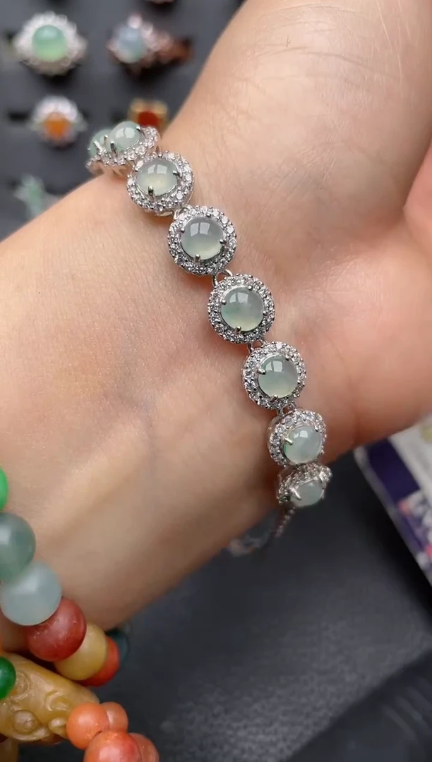 【闪购商品】翡翠戒指银S925镶嵌1111111111  51