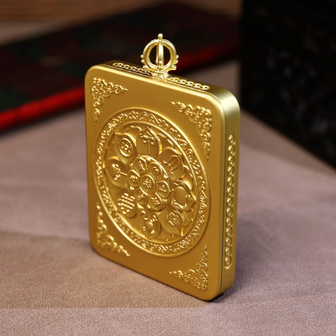 唐卡方牌原创设计款DIY吊坠X30710