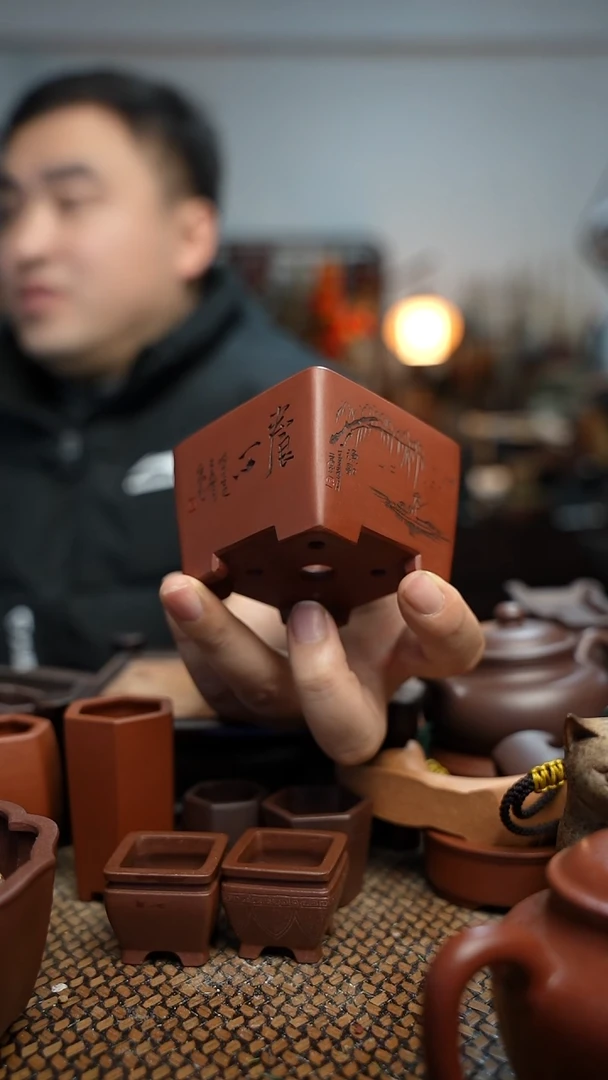 紫砂花盆生**求長木軒精品紫砂