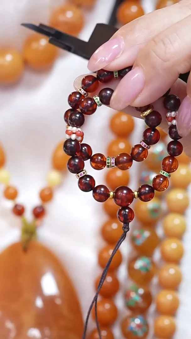 琥珀颈饰未镶嵌8477天然蜜蜡珠宝奇石云端妖孽全部保真