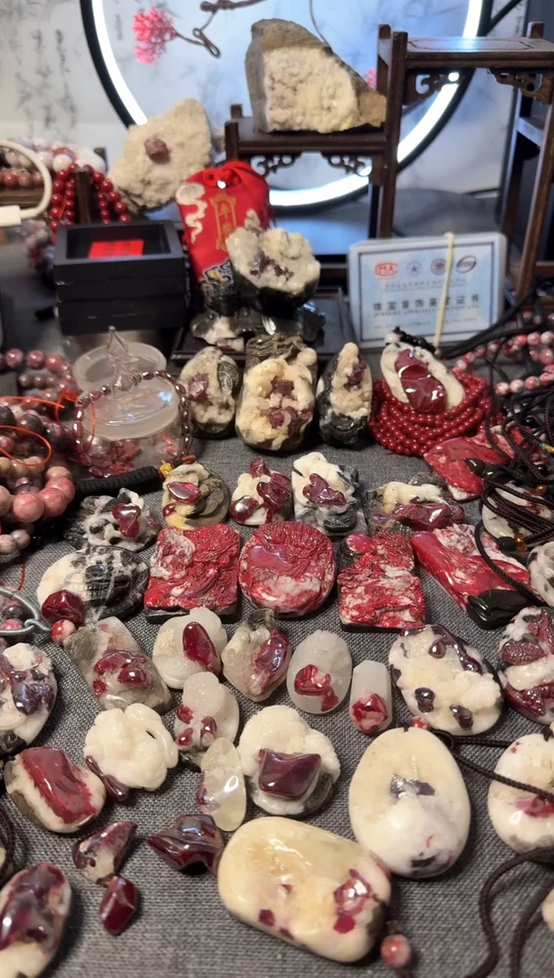 【闪购商品】天然辰砂大晶砂随行吊坠1