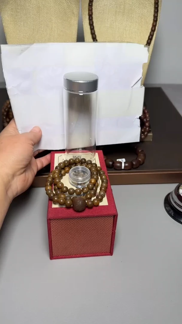 【闪购商品】沉香手串白棋0.8d三圈圆珠