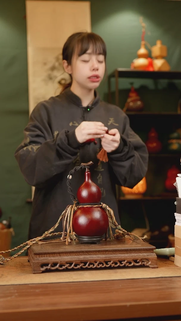 48号精品天然大漆酒葫芦一物一拍~