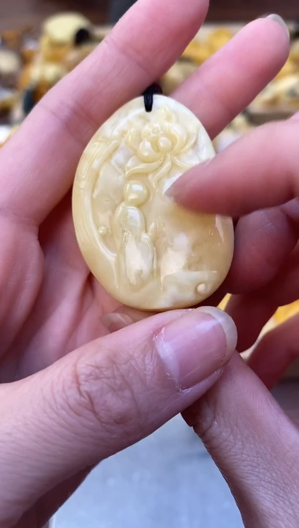 裸石琥珀未镶嵌天然琥珀蜜蜡