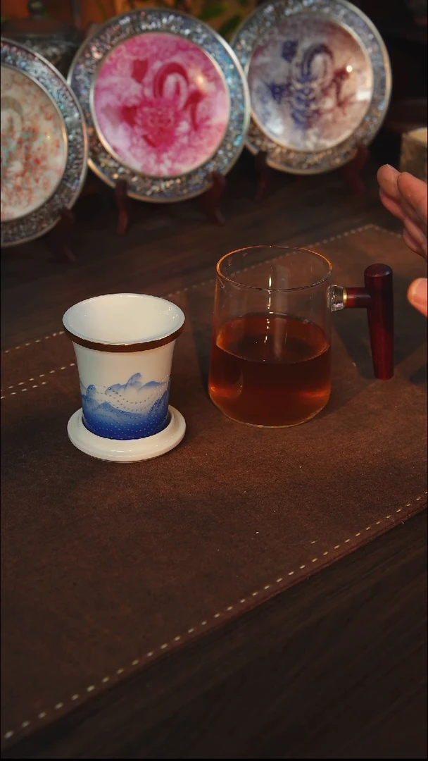 杯子瓷又见山水办公杯