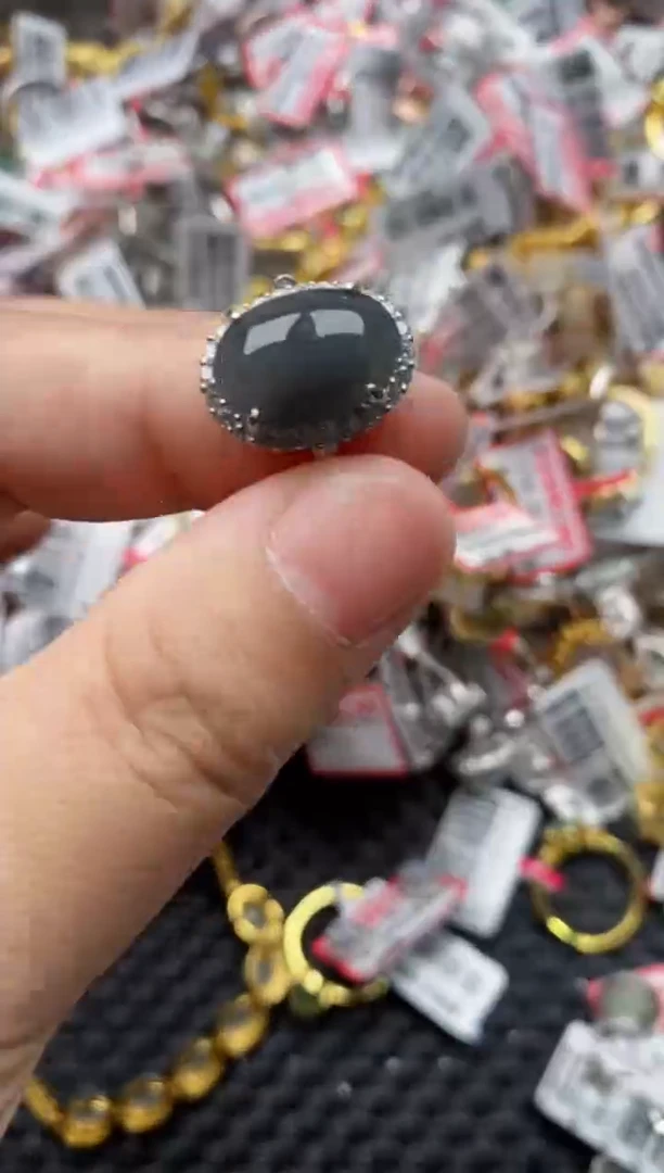 【闪购商品】翡翠戒指银S925镶嵌55555---5