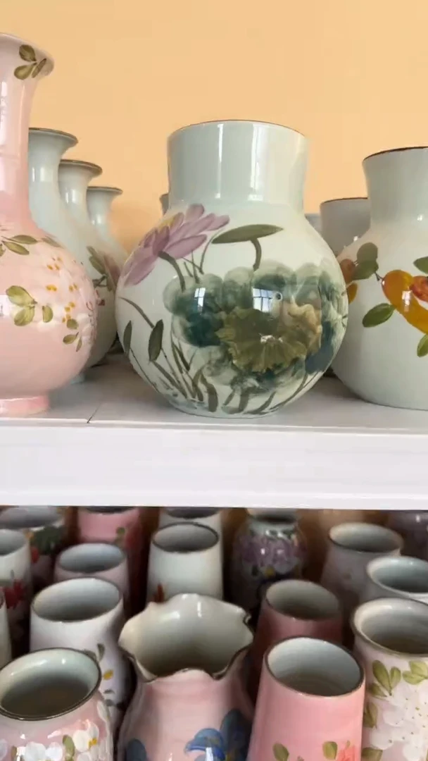 瓶陶景德镇手工绘画陶瓷