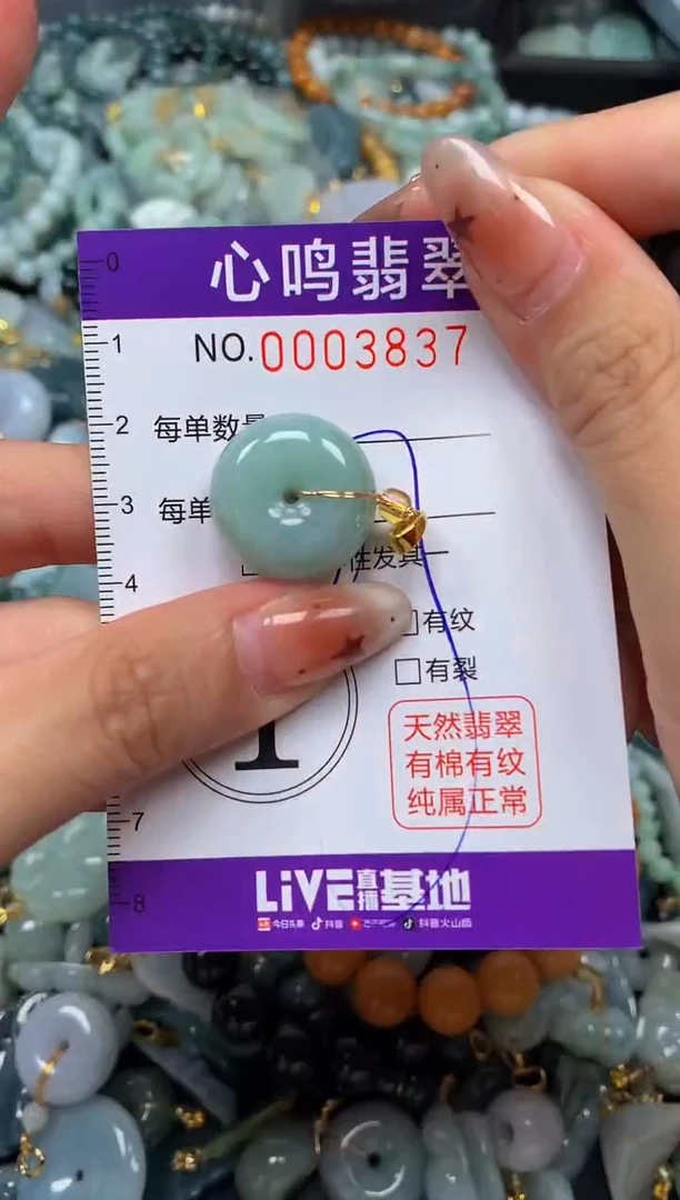 翡翠未镶嵌颈饰闪购003837