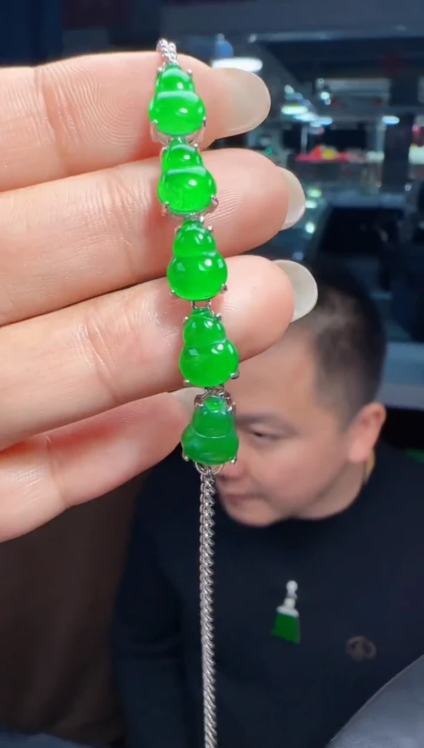 未镶嵌定制翡翠翡翠手链19