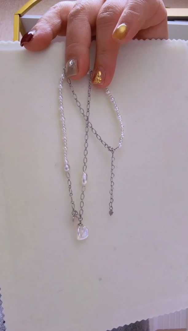 【闪购商品】淡水珍珠颈饰未镶嵌2.8-10mm+S925银项链