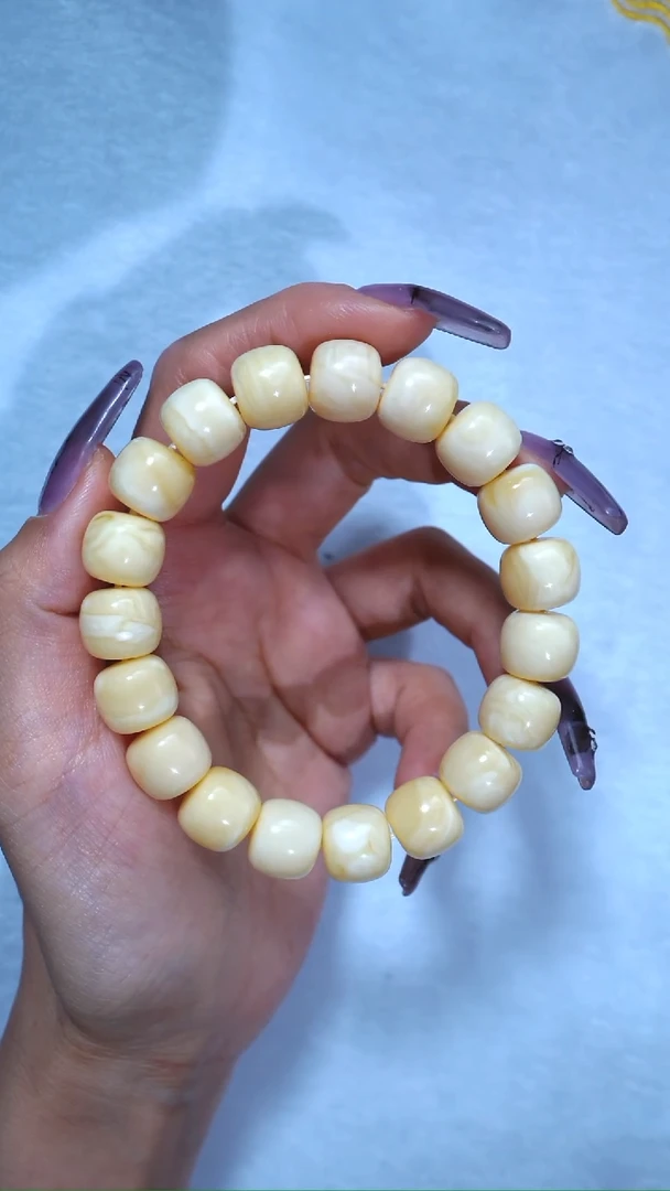 【闪购商品】蜜蜡手链未镶嵌收藏级12.5mm满蜡浓白蜡顺色