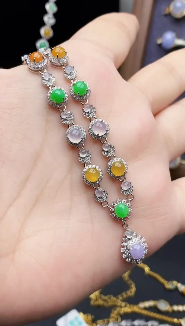 银S925镶嵌戒指翡翠1700