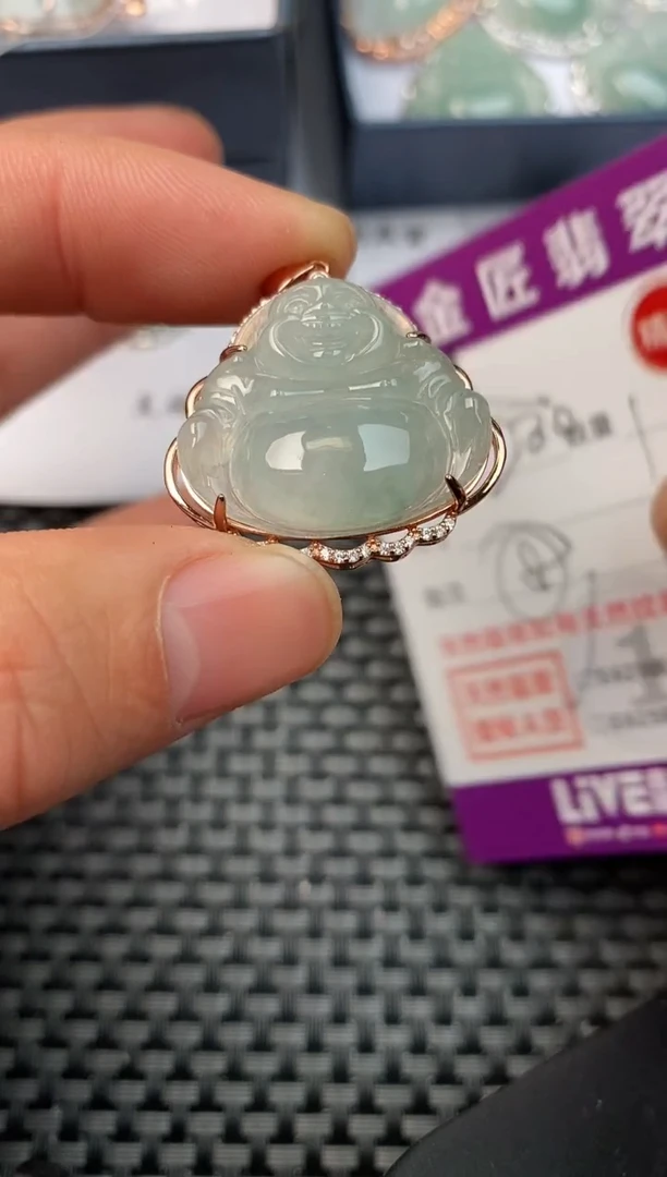 【闪购商品】翡翠颈饰银S925镶嵌挂件