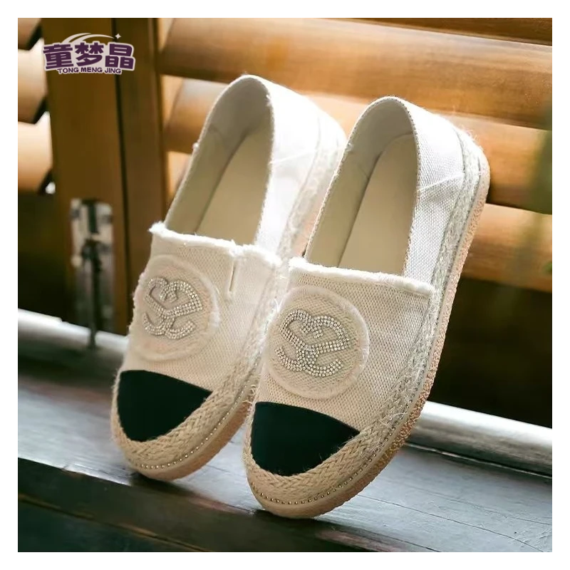 小香风厚底渔夫鞋女2025春秋季孕妇鞋一脚蹬乐福鞋上班女鞋