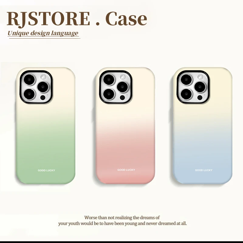 灏吉象渐变晕染色适用iPhone16苹果15菲林手机壳华为vivo小米oppo