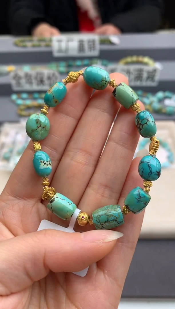 未镶嵌绿松石手链茜.A145