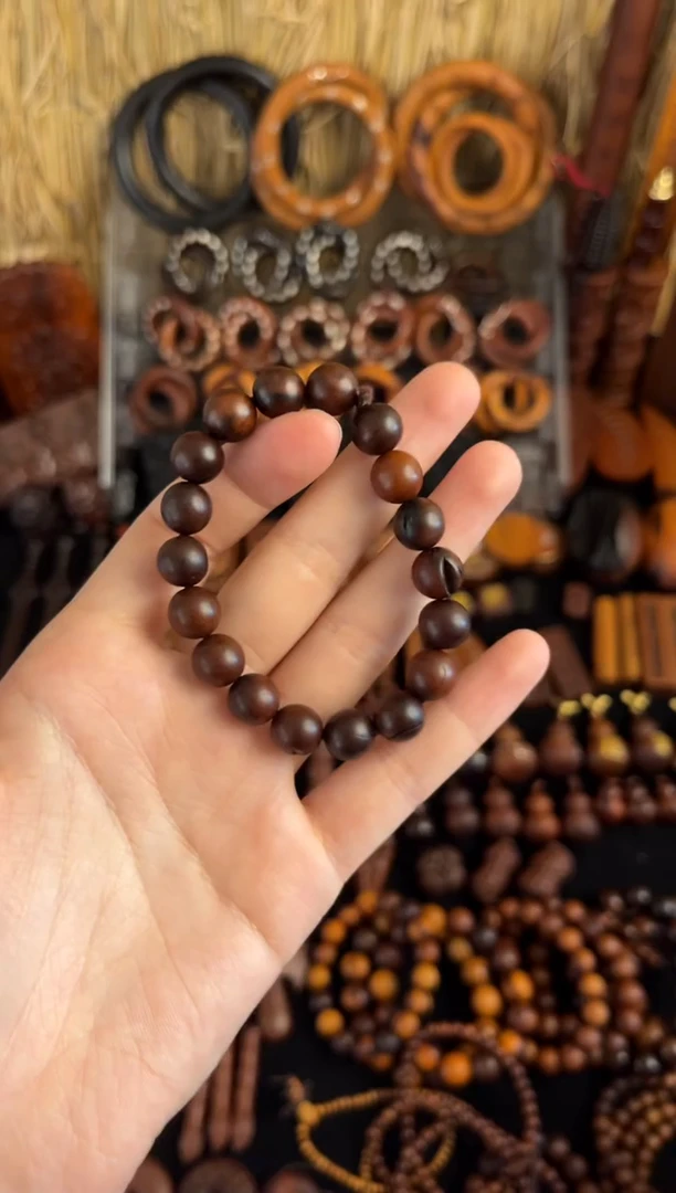 木雷击枣木1.0圆珠手串