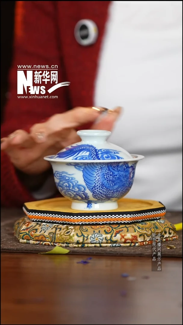 摆件陶瓷陶*鸣新华网瓷-含月阁42