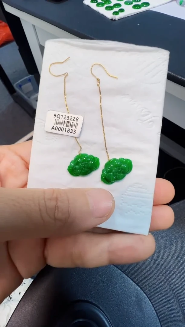 未镶嵌翡翠耳饰800