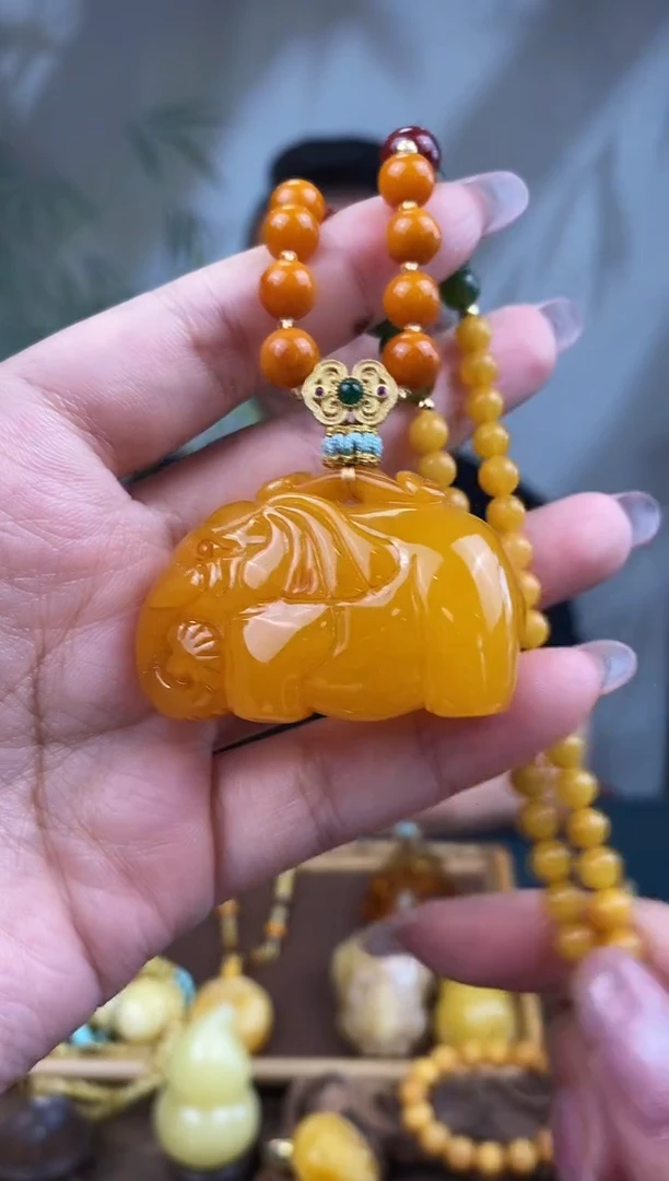 未镶嵌琥珀裸石基地发货 一物一证 顺丰包邮