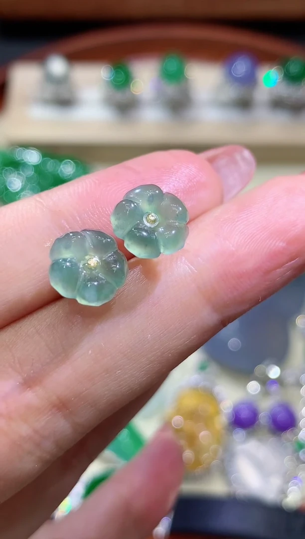 翡翠未镶嵌耳饰1团购多样性发其一