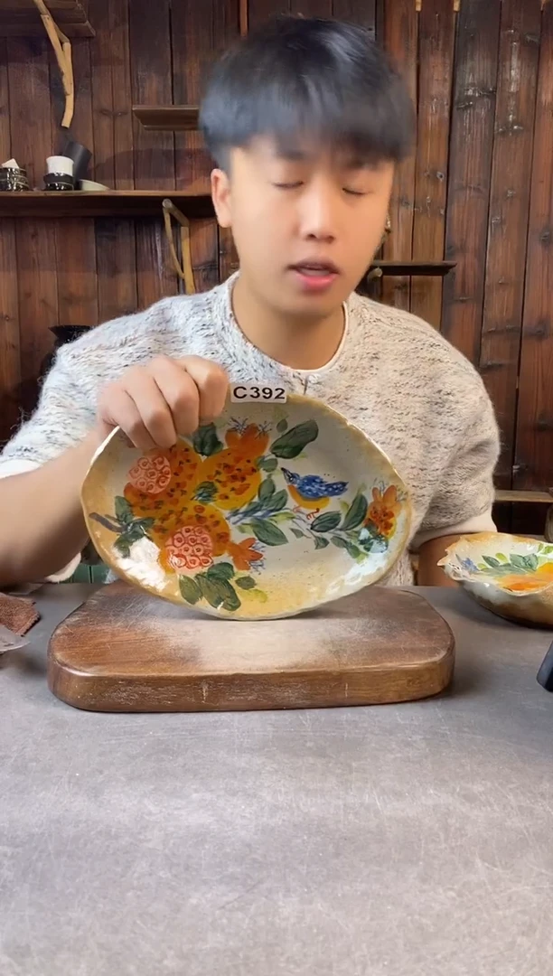 碗397，手工手绘，超值陶瓷！