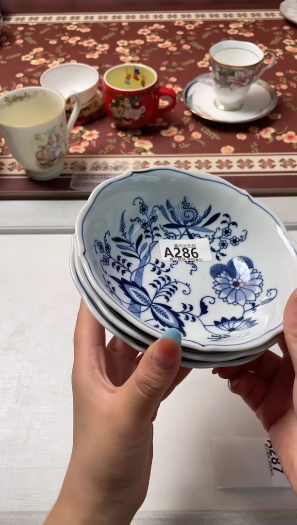 瓷片小*蹬瓷器瓷器A286