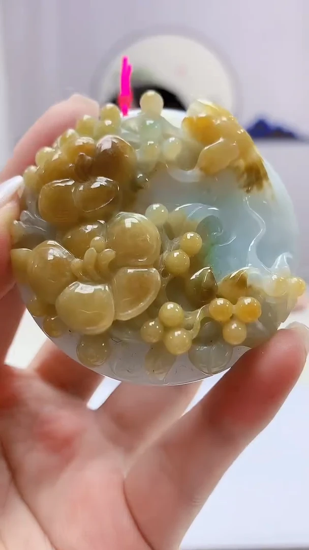 定制翡翠未镶嵌5124ms-毛货116花鸟