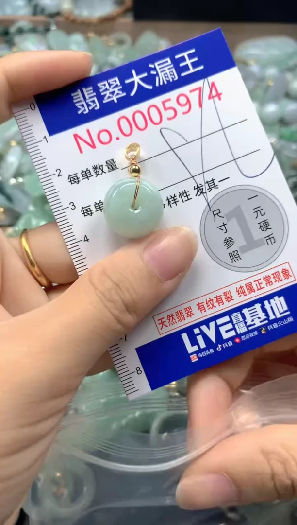 翡翠未镶嵌吊坠(不含链)5974