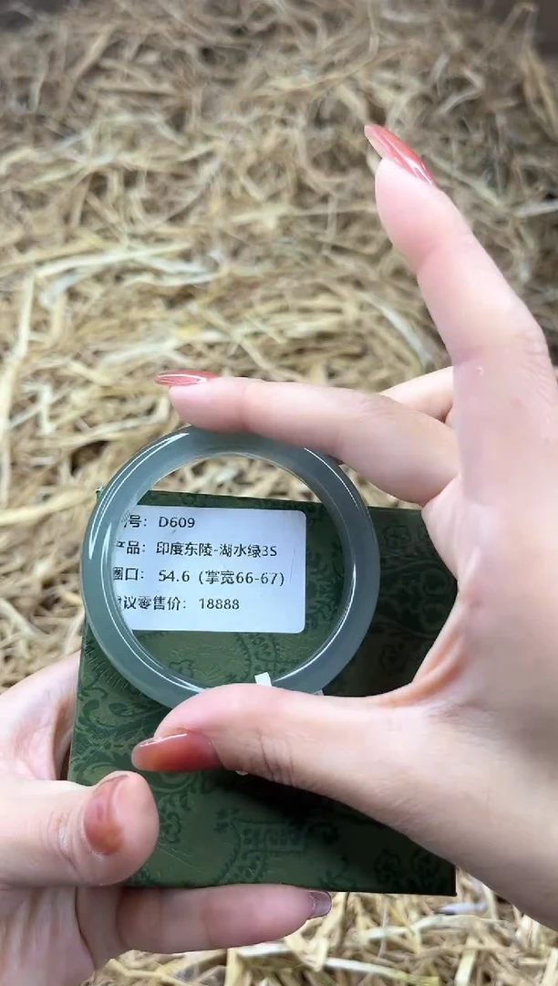 未镶嵌手镯石英质玉D609-54.6