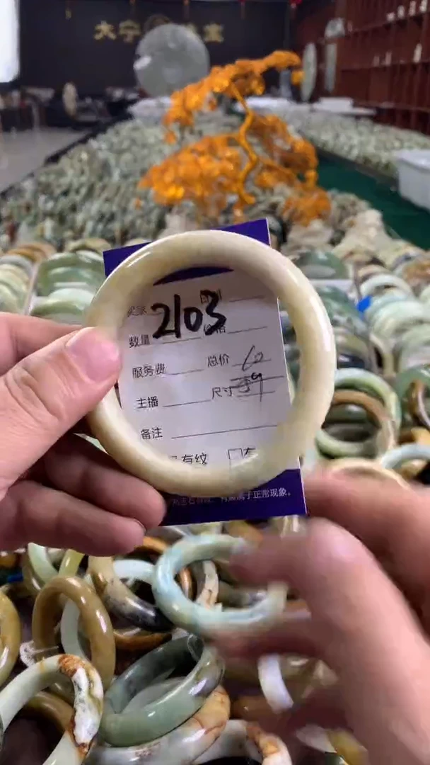 未镶嵌蛇纹石玉手镯2103