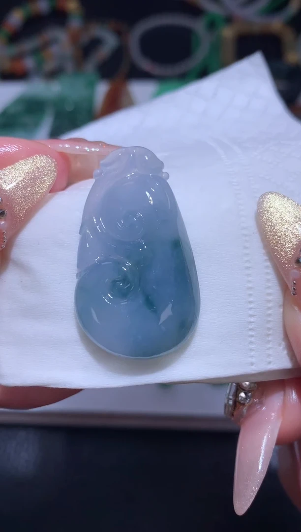 未镶嵌定制翡翠如意