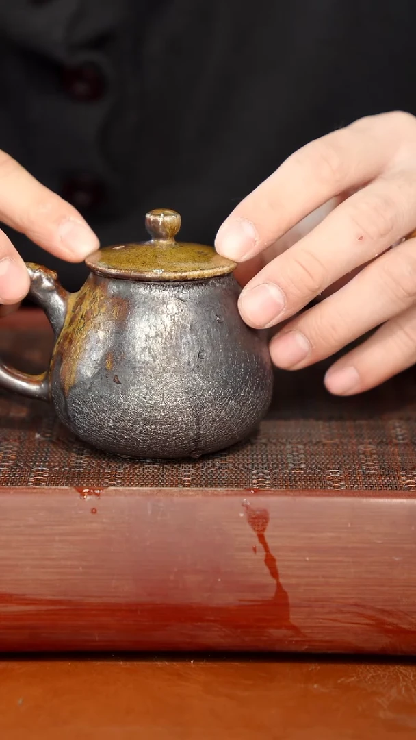 陶瓷奢瓷/瑞寅柴烧茶器（壶）388微瑕