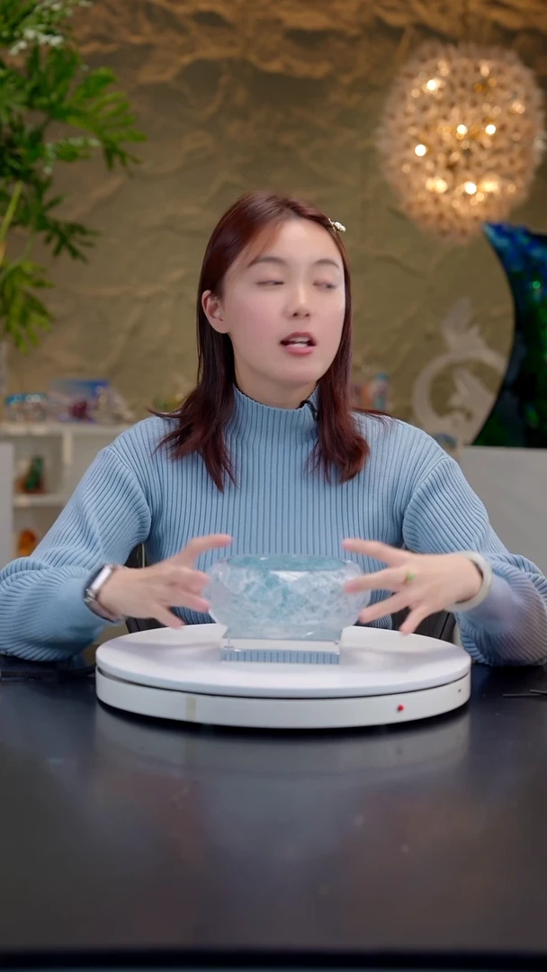 摆件蓝灰色设计款果碗