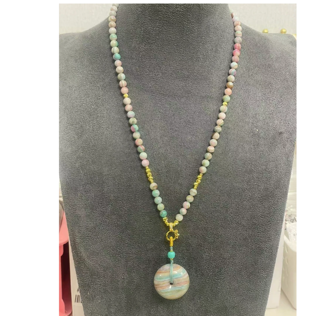 非金属珐琅吊坠 共生色 平安扣 吊坠