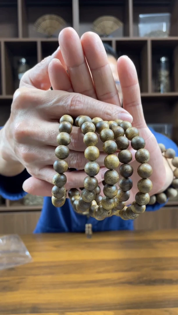 沉香沉香碎屑奇楠沉香1.0圆珠单圈