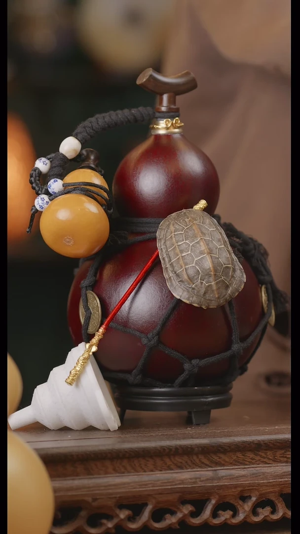 【闪购商品】104号精品天然大漆工艺防渗内胆酒葫芦~