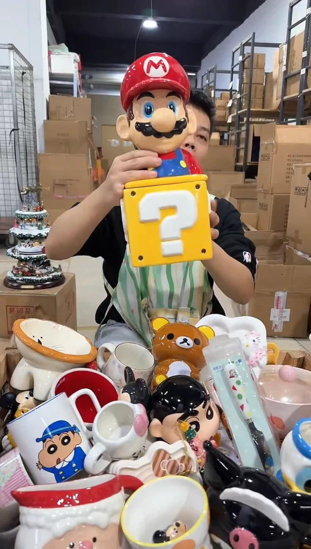 瓷片马里奥问号罐套装