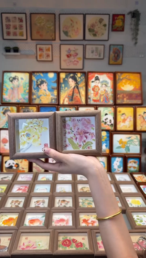 国画金荷花 小繁花 一组11