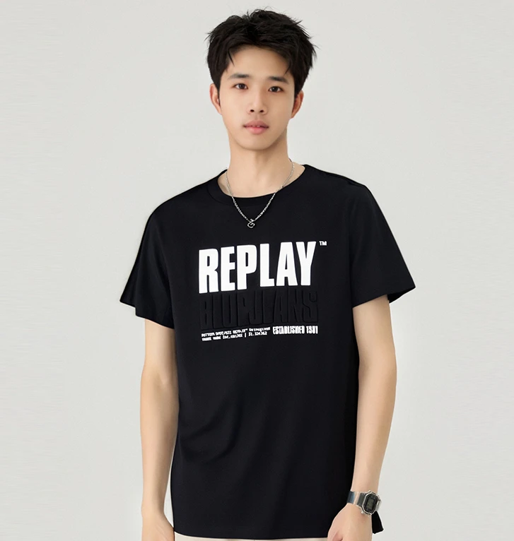 RY 意大利奢潮夏季新款男士圆领短袖T恤 111M3TS13 3TS13