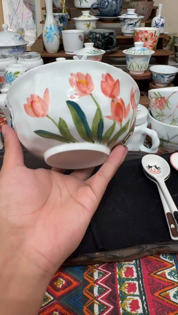 摆件陶瓷景德镇高温釉下陶瓷