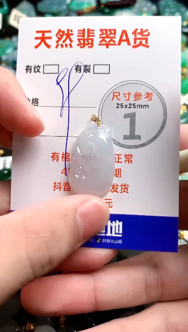 翡翠18K金镶嵌颈饰23000078