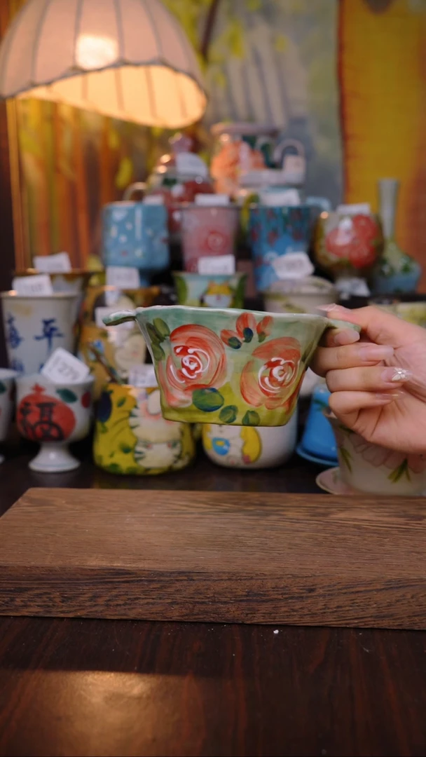 摆件泥垚手作 景德镇手工手绘器物
