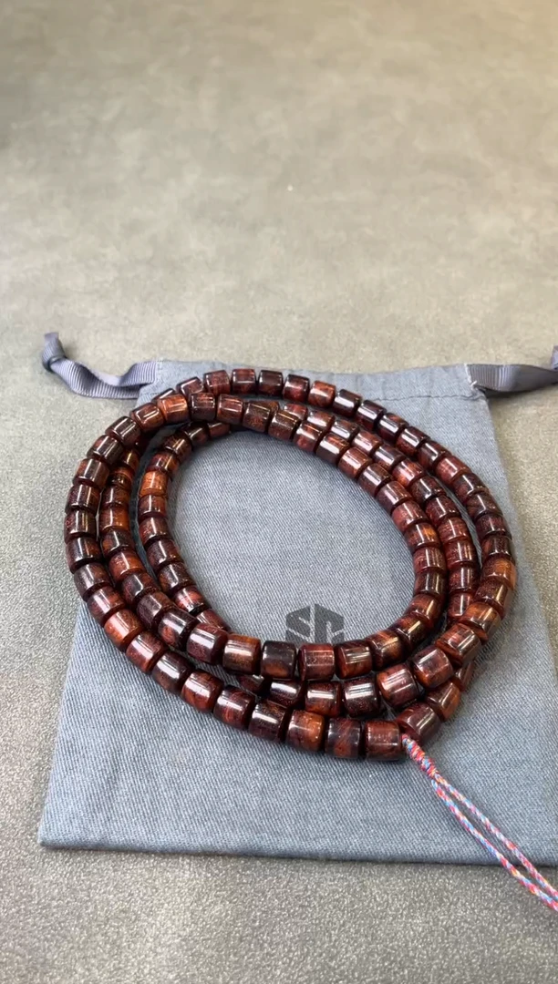 黄花梨/降香黄檀手串/手链黄花梨 9x9x108