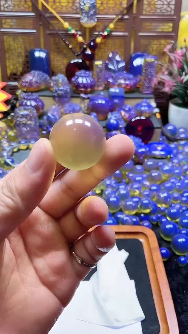 天空蓝净水30珠子