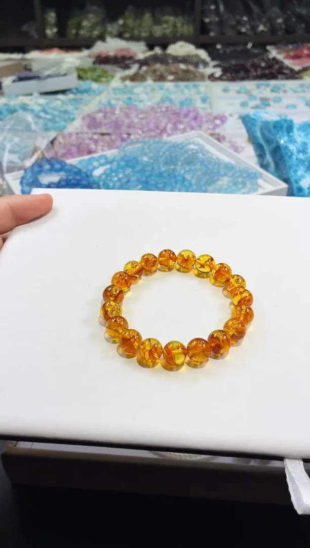 手链琥珀未镶嵌4号多样性发一